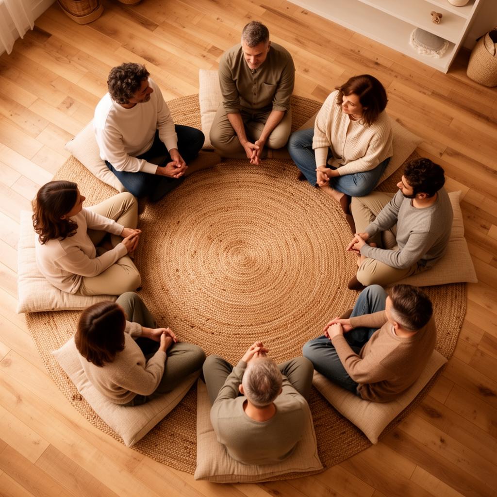 Roda de constelação familiar